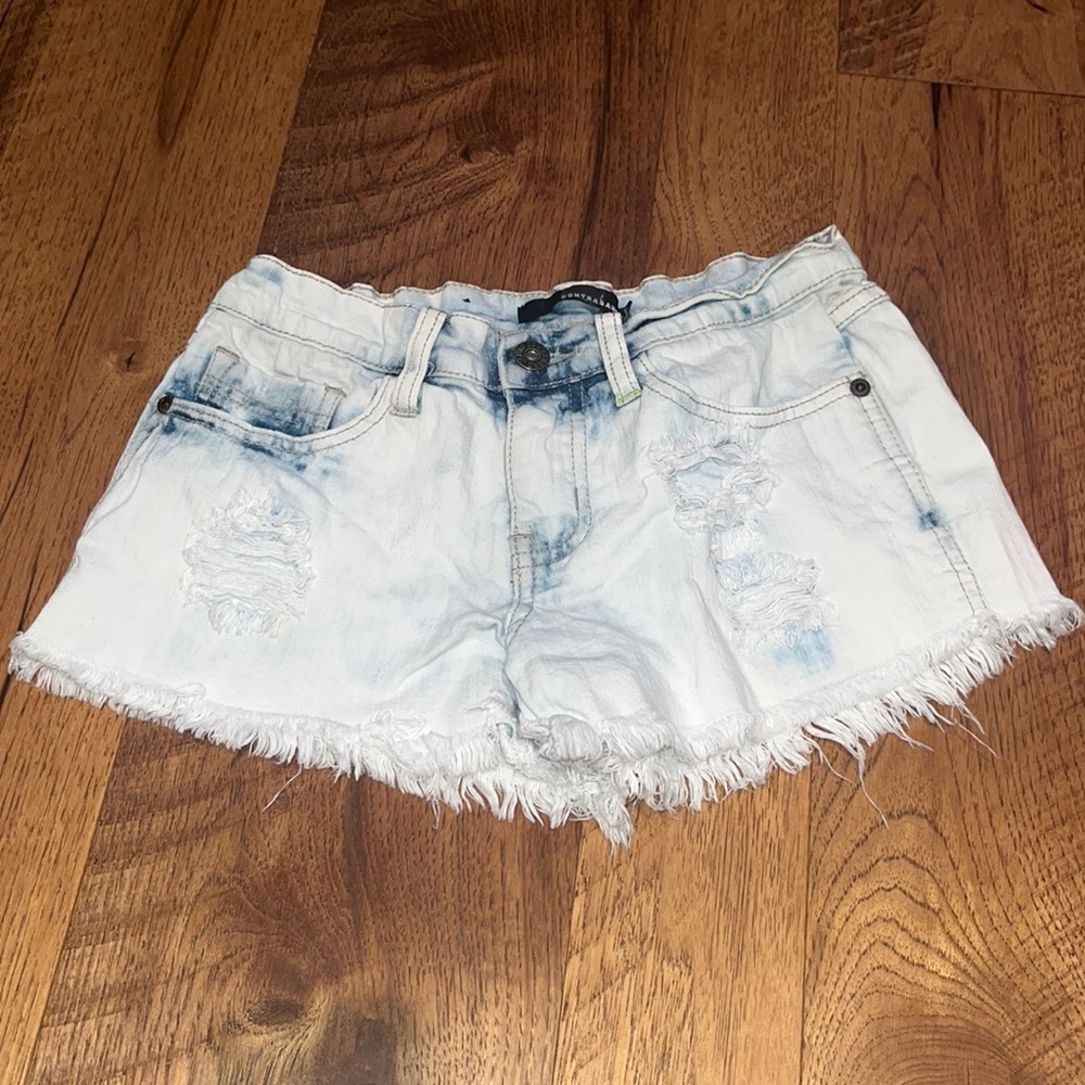 Contraband Girl’s Acid Wash Jean Shorts Size 10